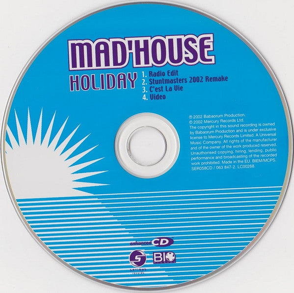 Mad'house : Holiday (CD, Single, Enh)