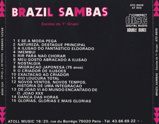 Various : Brazil Sambas - Escolas Do 1º Grupo (CD, Comp)