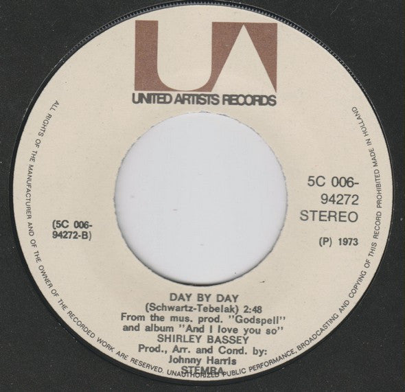 Shirley Bassey : Never, Never, Never (7", Single)