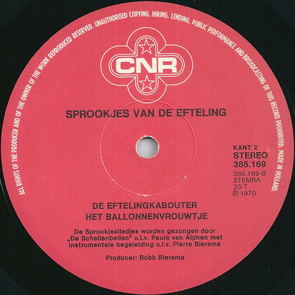 Various : Sprookjes Van De Efteling - Deel 7 (LP, Album, RE, Red)
