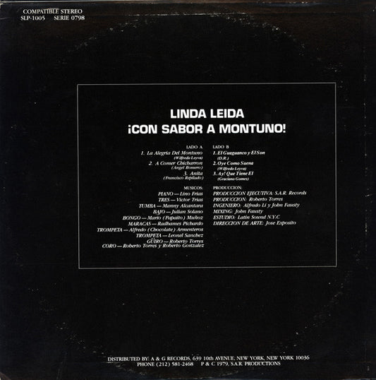 Linda Leida : ¡Con Sabor A Montuno! (LP, Album)