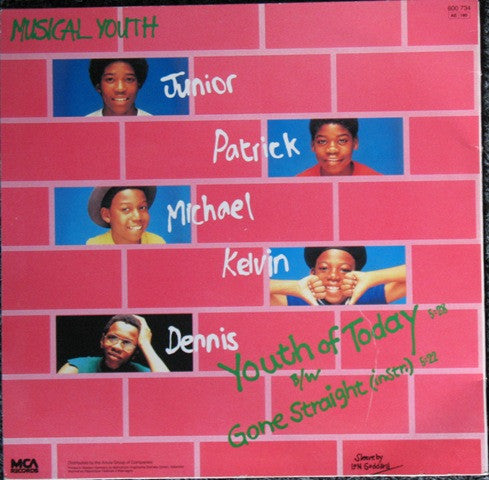 Musical Youth : Youth Of Today (12")