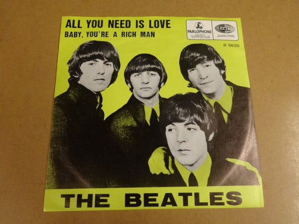 The Beatles : All You Need Is Love (7", Single, Lab)