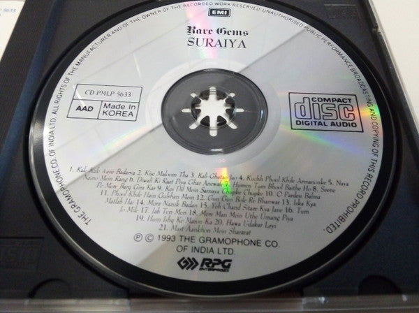 Various : Rare Gems - Suraiya (CD, Album)