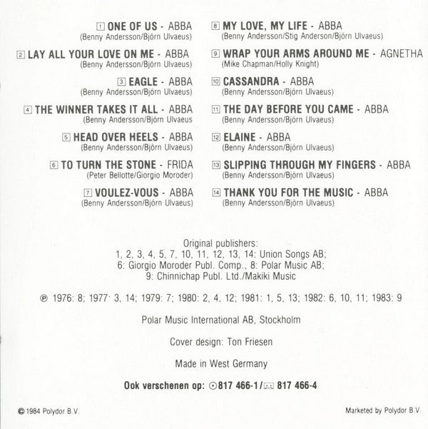 ABBA : From ABBA With Love (CD, Comp)