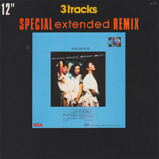 Pointer Sisters : Jump (For My Love) (Special Extended Remix) (12")