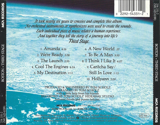 Boston : Third Stage (CD, Album)