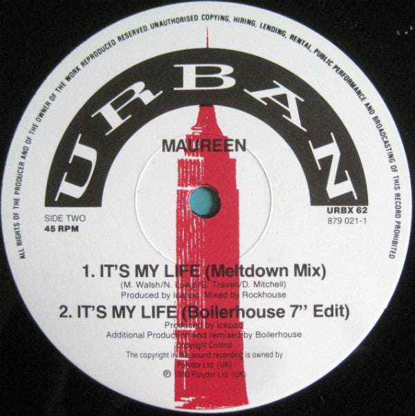 Maureen Walsh : It's My Life (12")