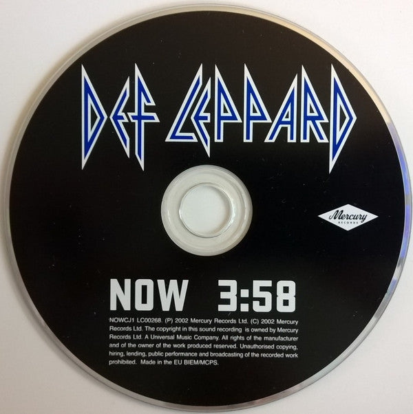 Def Leppard : Now (CD, Single, Promo)