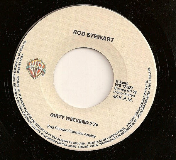 Rod Stewart : Da Ya Think I'm Sexy? (7", Single)