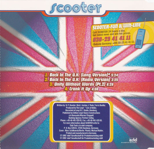 Scooter : Back In The U.K. (CD, Maxi)
