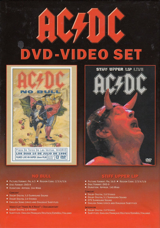 AC/DC : DVD-Video Set (Box + DVD-V, Copy Prot., Multichannel, PAL + DVD-V)