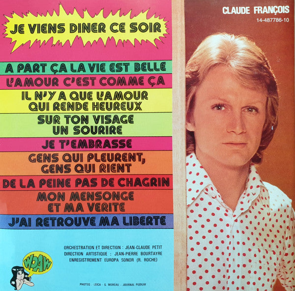 Claude François : Je Viens Dîner Ce Soir (CD, Album, RE)
