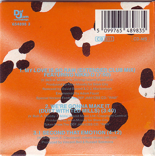 Alyson Williams : My Love Is So Raw (CD, Mini, Maxi)