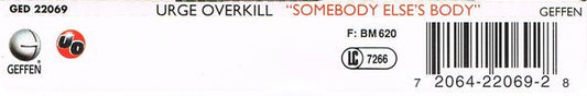 Urge Overkill : Somebody Else's Body (CD, Single)