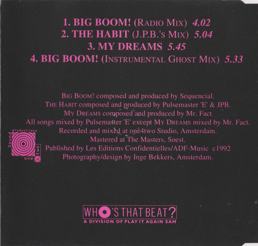 Sequencial : Big Boom! (CD, Maxi)