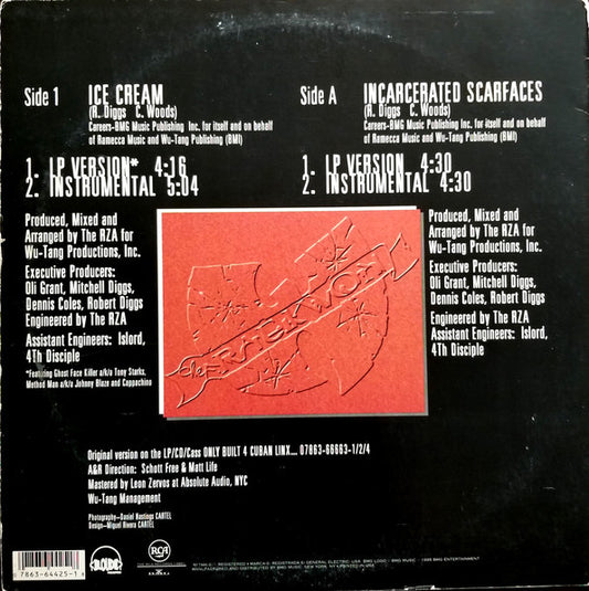 Raekwon : Ice Cream / Incarcerated Scarfaces (12")
