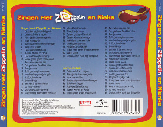 Z@ppelin En Nienke van den Berg : Zingen Met Z@ppelin En Nienke (CD, Album)
