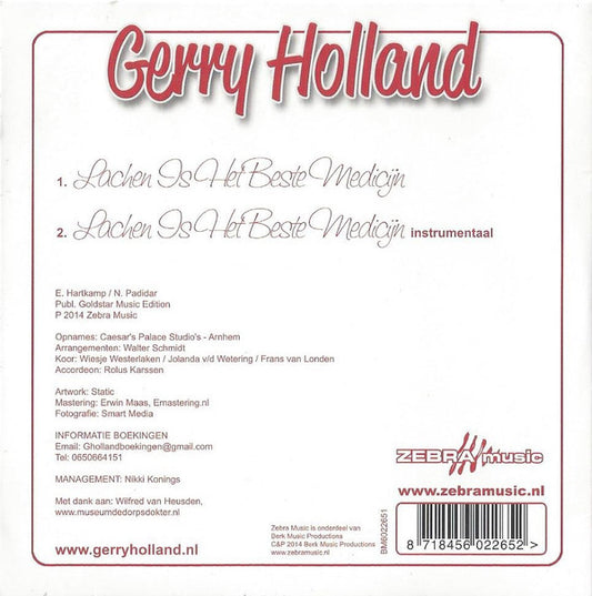 Gerry Holland : Lachen Is Het Beste Medicijn (CD, Single)