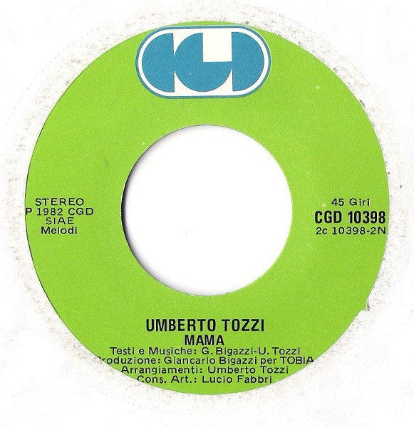 Umberto Tozzi : Eva (7")