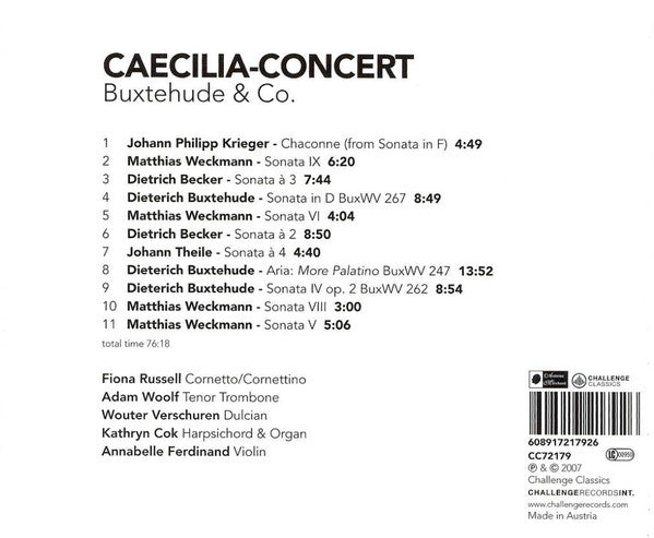 Caecilia Concert : Buxtehude & Co. (CD)