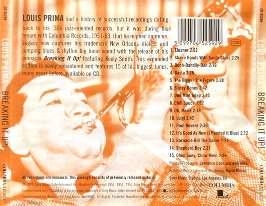 Louis Prima & Keely Smith : Breaking It Up! (CD-ROM, Mono)