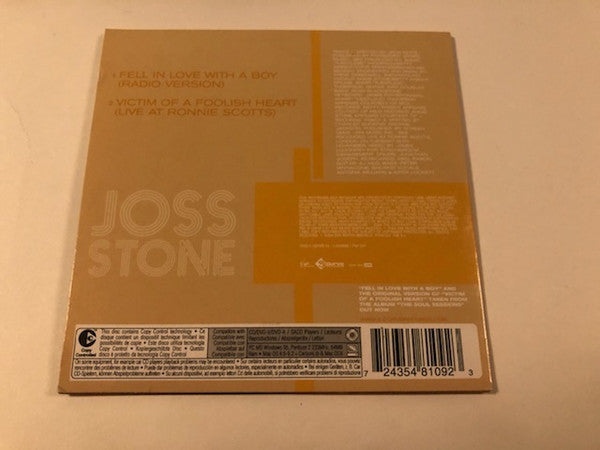 Joss Stone : Fell In Love With A Boy (CD, Single, Copy Prot., car)