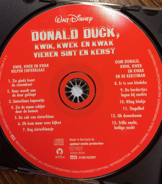 Donald Duck, Kwik, Kwek En Kwak : Donald Duck, Kwik, Kwek En Kwak Vieren Sint En Kerst (CD, Album)