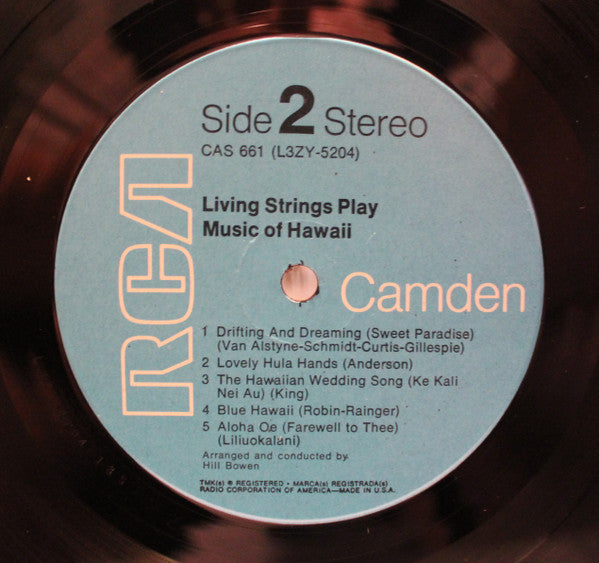 Living Strings : Play Music Of Hawaii (LP, Album, Rei)