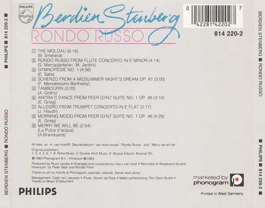 Berdien Stenberg : Rondo Russo (CD, Album, RP, Blu)