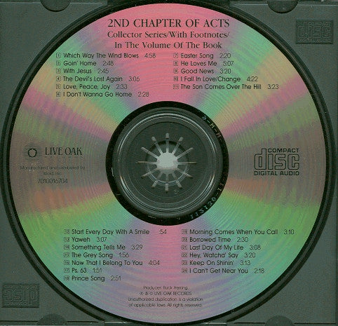 2nd Chapter Of Acts : With Footnotes / In The Volume Of The Book (CD, Comp)