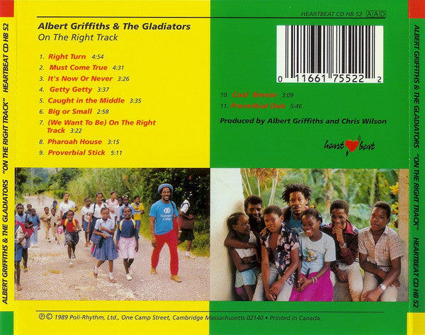 Albert Griffiths & The Gladiators : On The Right Track (CD, Album)