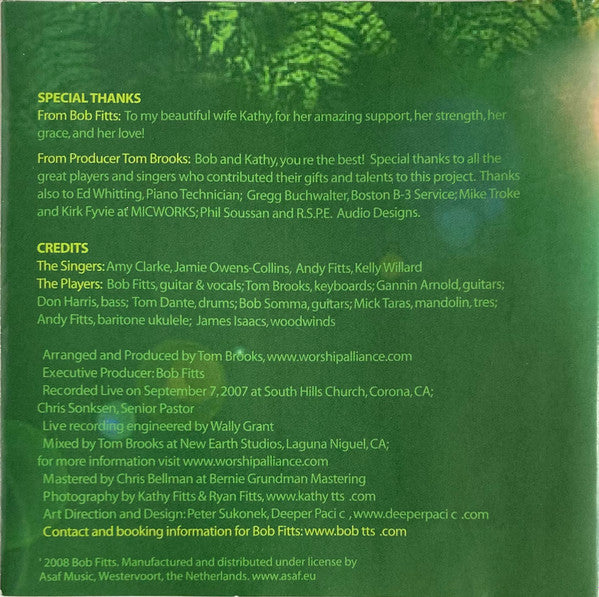 Bob Fitts : Restore (CD, Album)