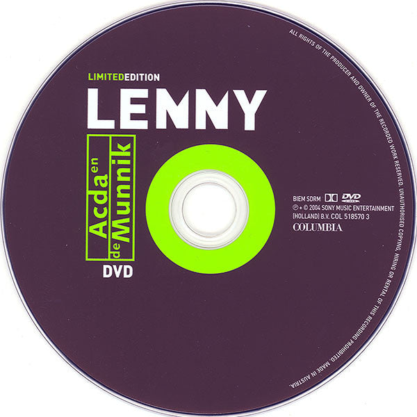 Acda en de Munnik : Liedjes Van Lenny (Limited Edition) (CD, Album + DVD, Ltd)