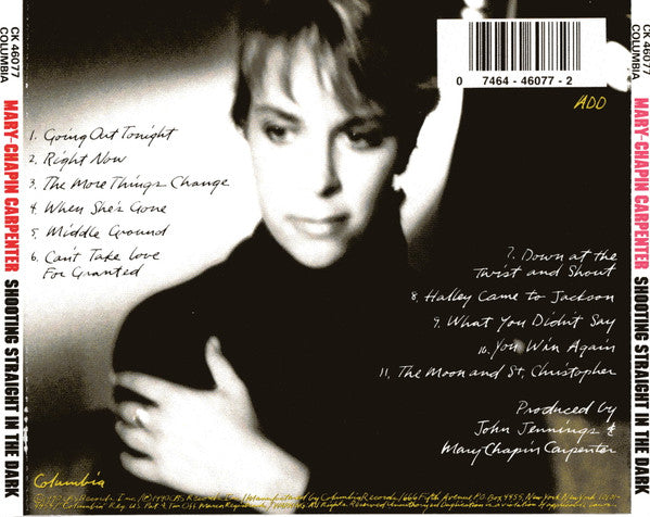 Mary Chapin Carpenter : Shooting Straight In The Dark (CD, Album, RP)
