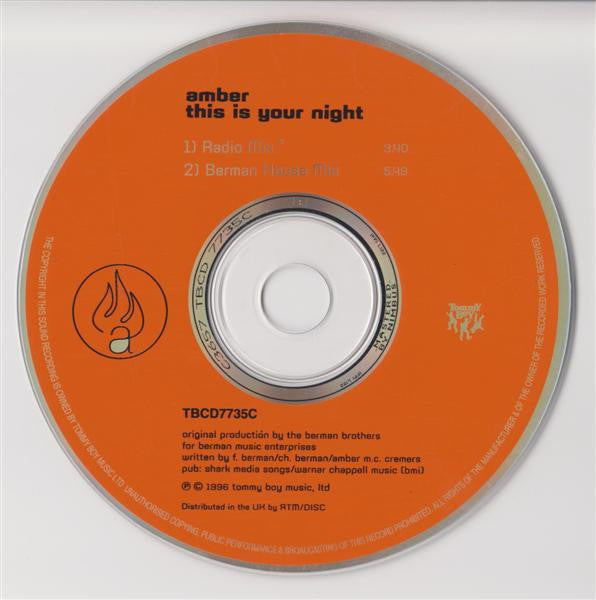 Amber : This Is Your Night (CD, Single)
