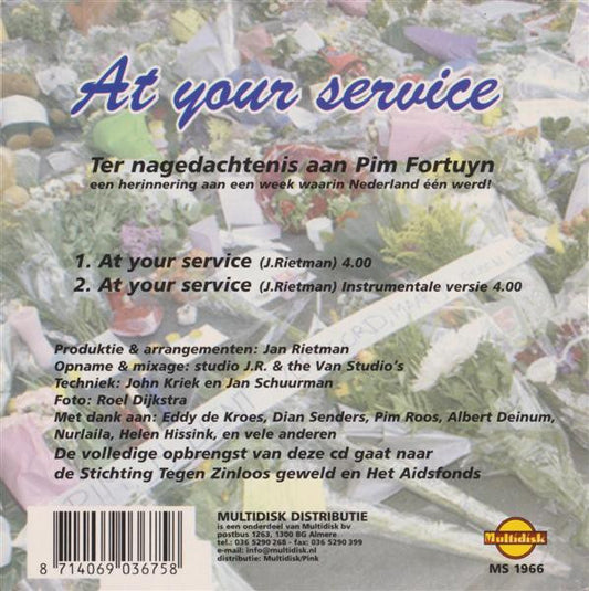 Gerard Joling & Jan Rietman : At Your Service (CD, Single)