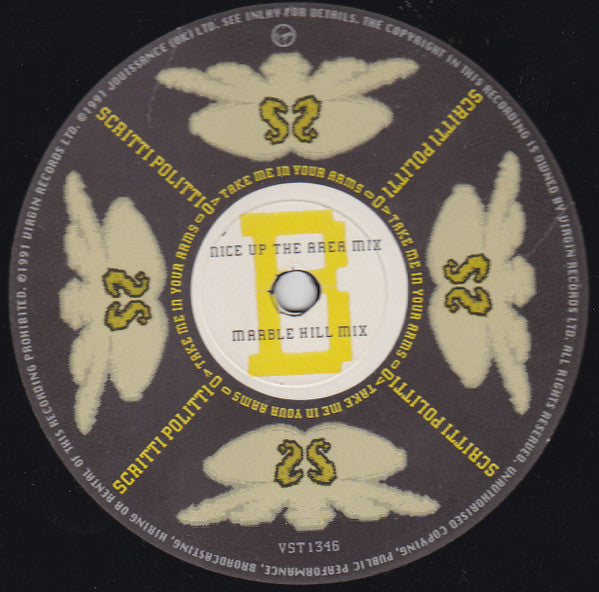 Scritti Politti And Sweetie Irie : Take Me In Your Arms And Love Me (12")