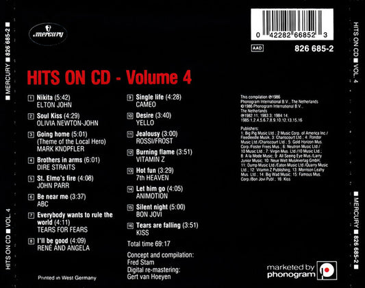 Various : Hits On CD Volume 4 (CD, Comp)