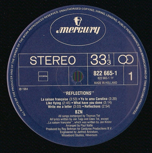 BZN : Reflections (LP, Album)