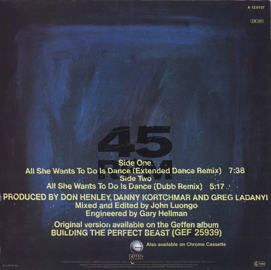 Don Henley : All She Wants To Do Is Dance (12", Maxi)