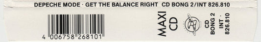 Depeche Mode : Get The Balance Right! (Combination Mix) (CD, Maxi, RE)