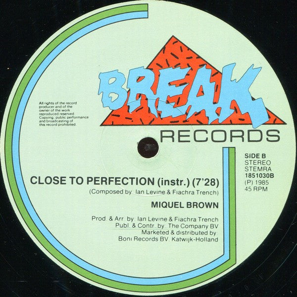 Miquel Brown : Close To Perfection (12")