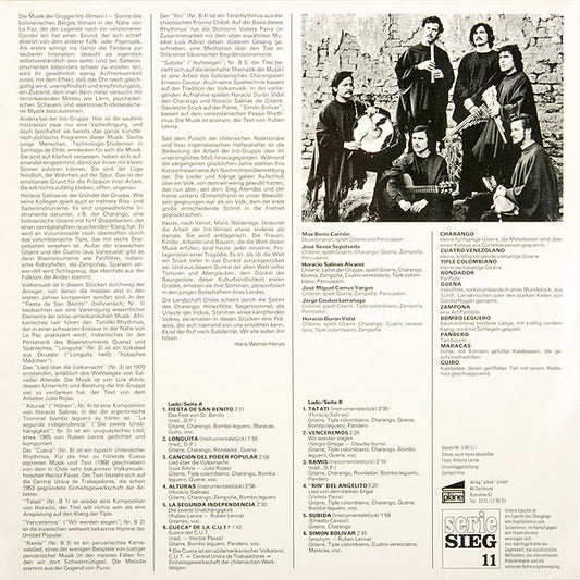 Inti Illimani : Viva Chile! (LP, Album)