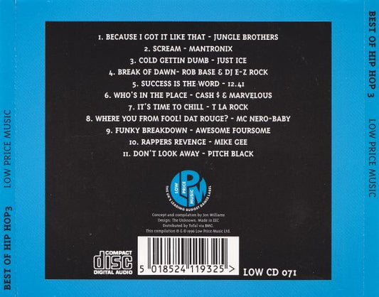 Various : Best Of Hip Hop (Volume Three) (CD, Comp)