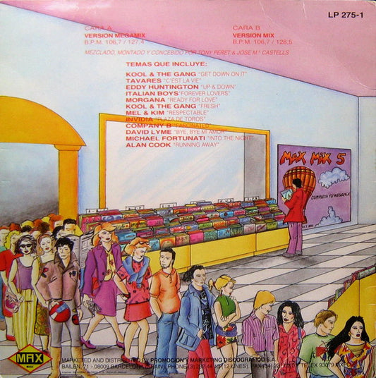 Toni Peret & José Mª Castells : Max Mix 5 (2ª Parte) (LP, Comp, Mixed)