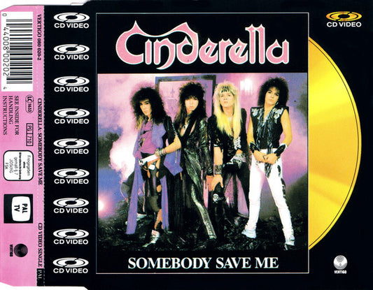 Cinderella (3) : Somebody Save Me (CDV, 5", Single, PAL)