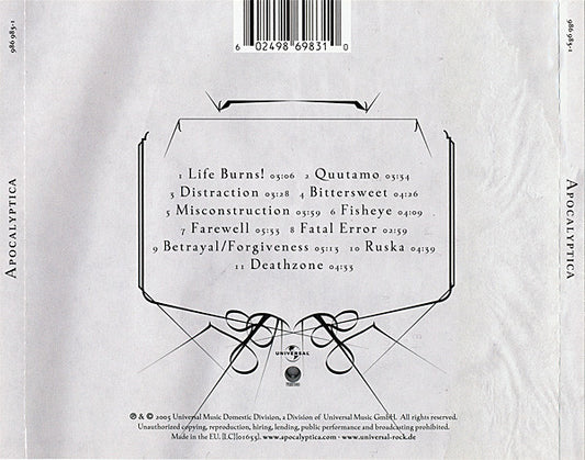 Apocalyptica : Apocalyptica (CD, Album)