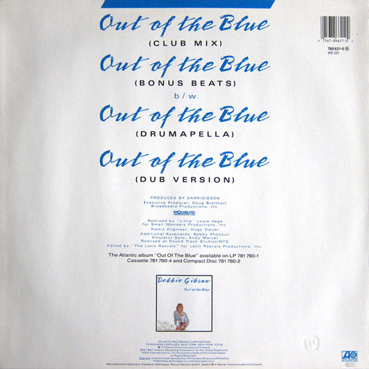 Debbie Gibson : Out Of The Blue (12")