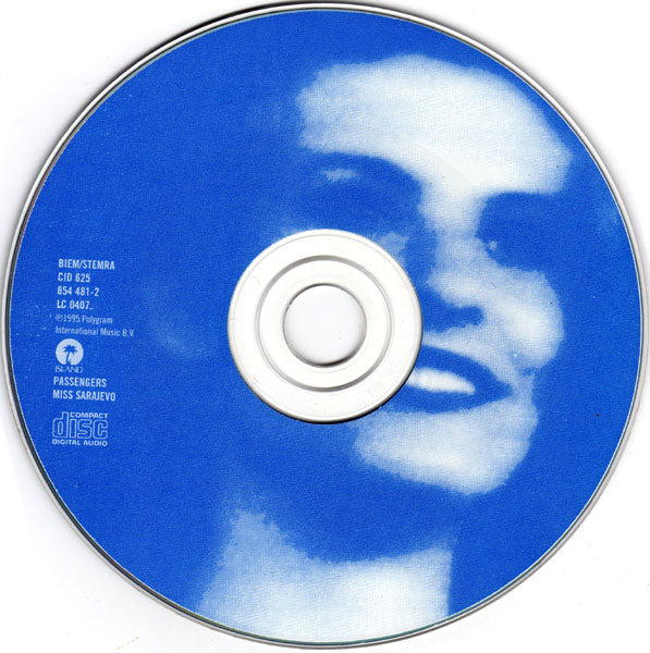Passengers : Miss Sarajevo (CD, Single)